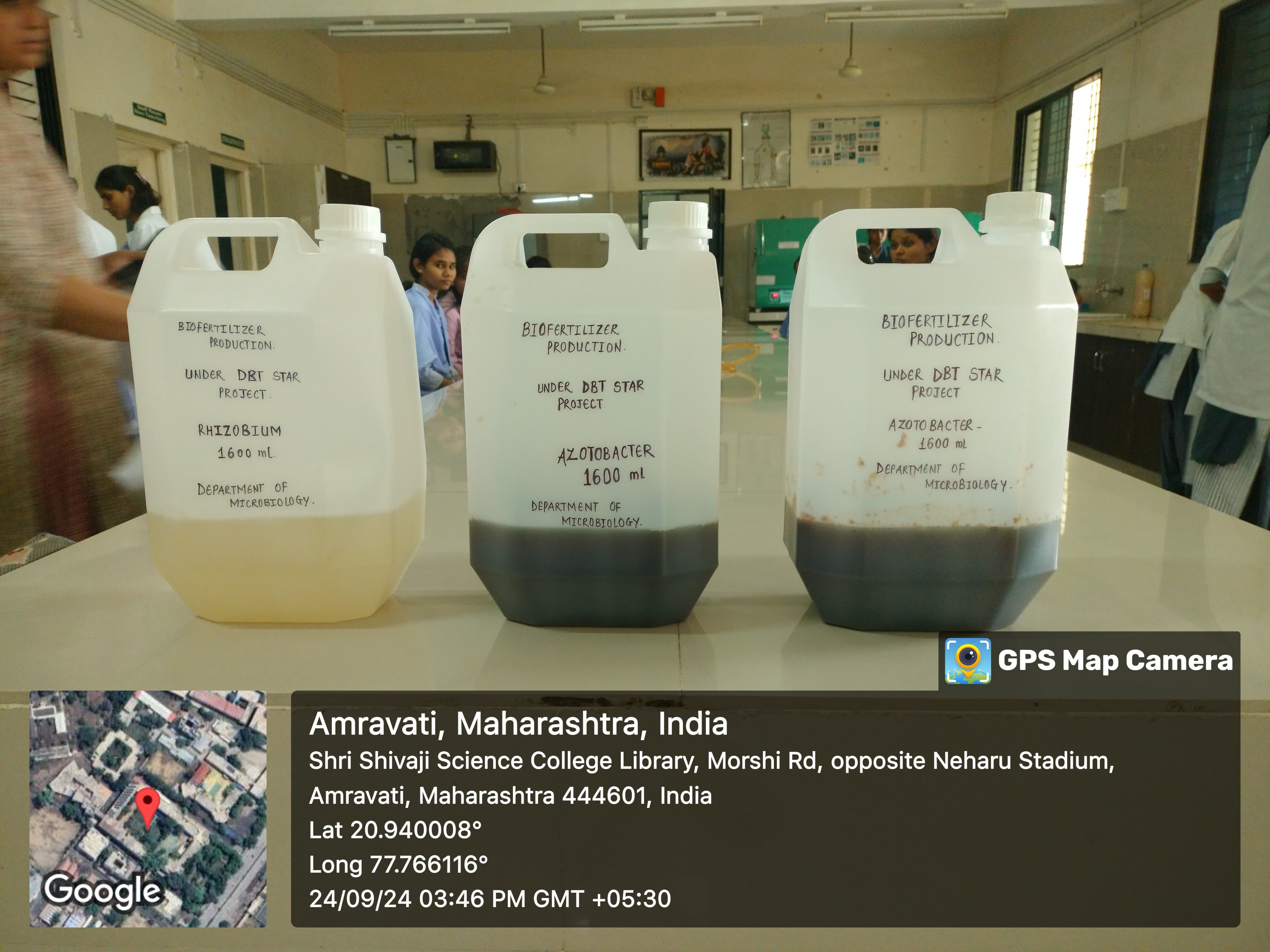 Stock solutions of biofertilizer