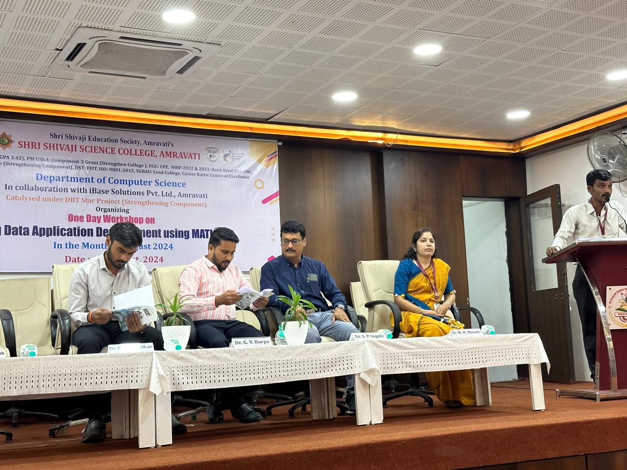 Inauguration of One Day Workshop on Big Data Application Development Using MATLAB