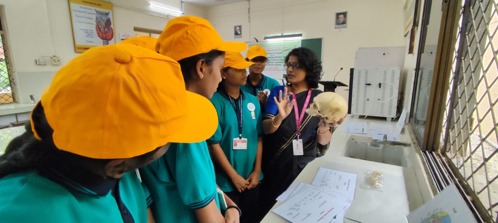 3. Dr. S. J. Kawade briefing about Osteology (Bones study) at station III