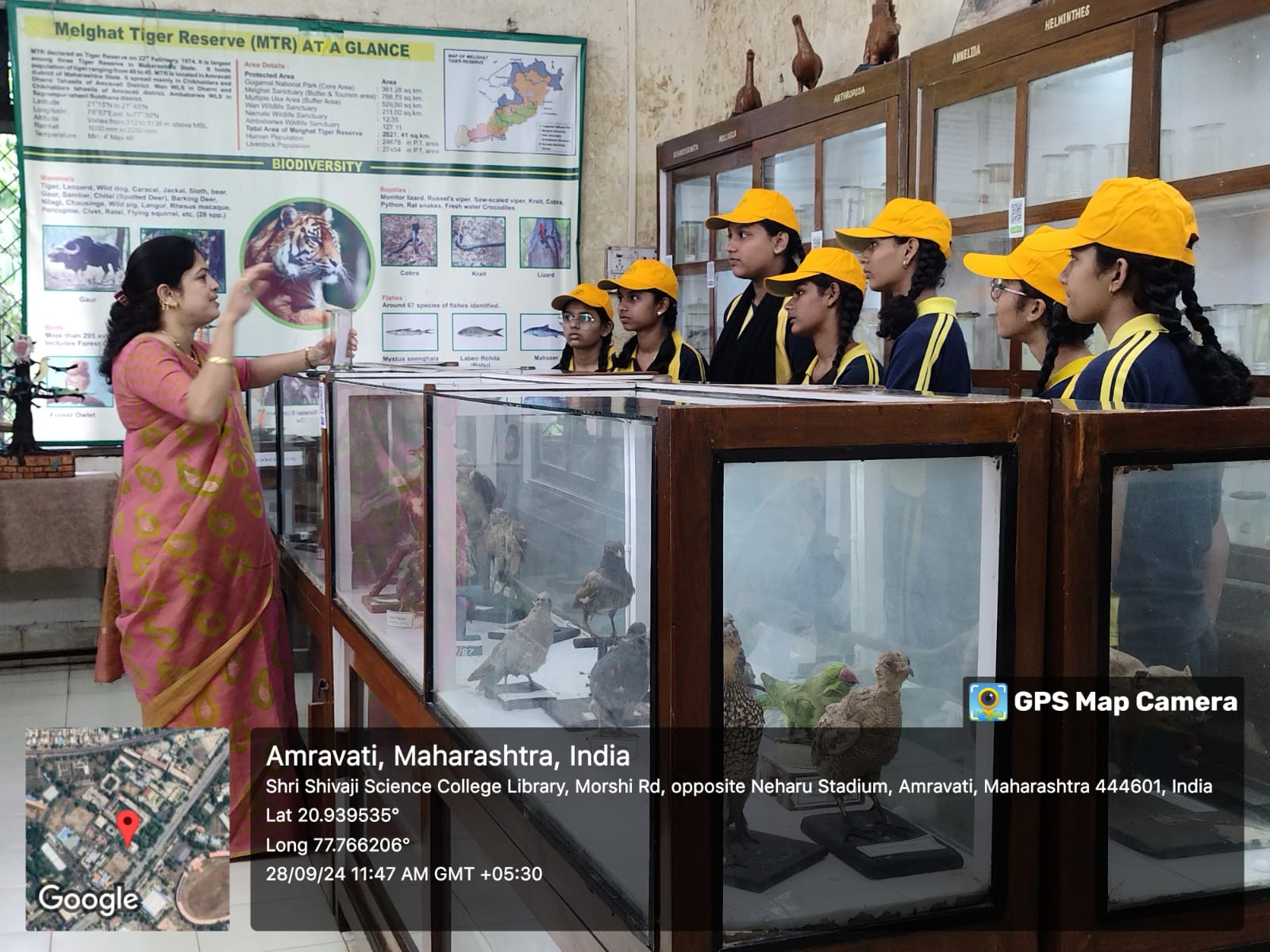 5. Dr. G. D. Hande giving information about Museum at station V