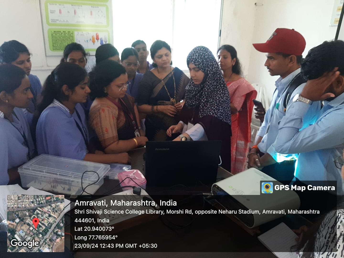 Students are having hands on experience with technology driven Physics experiments