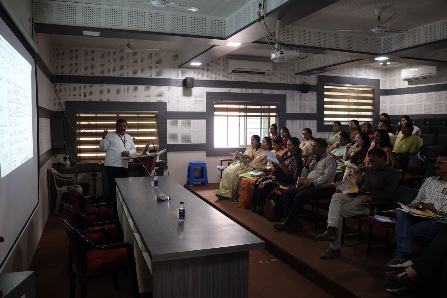 Dr. Dinesh Khedkar giving his presentation
