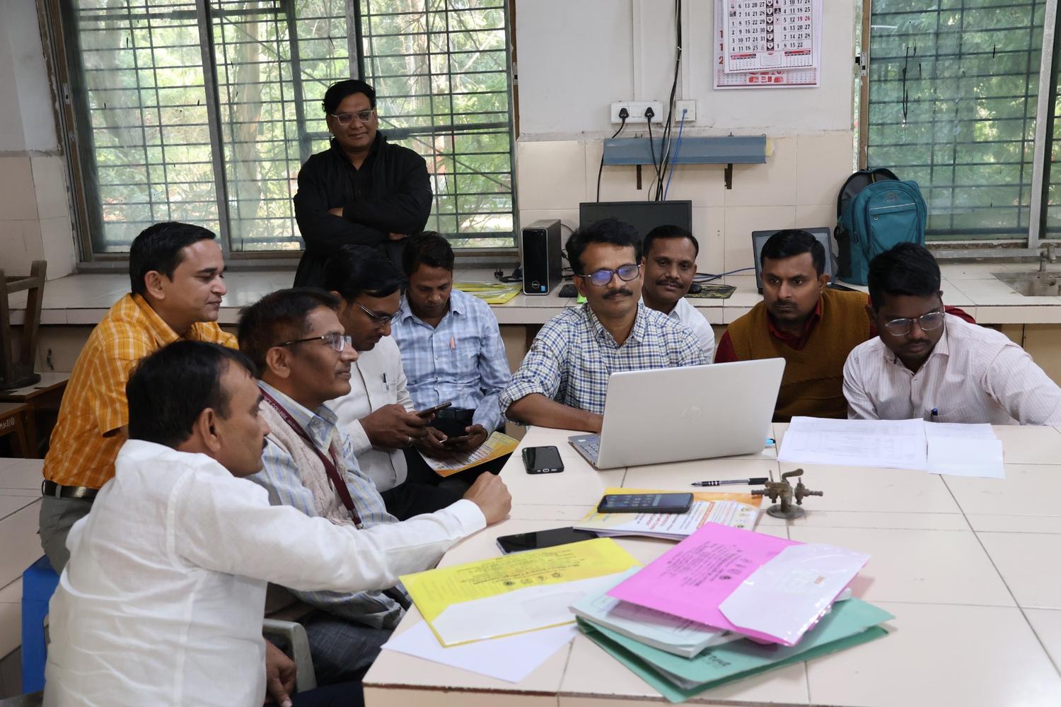 Teachers finalizing the draft syllabus