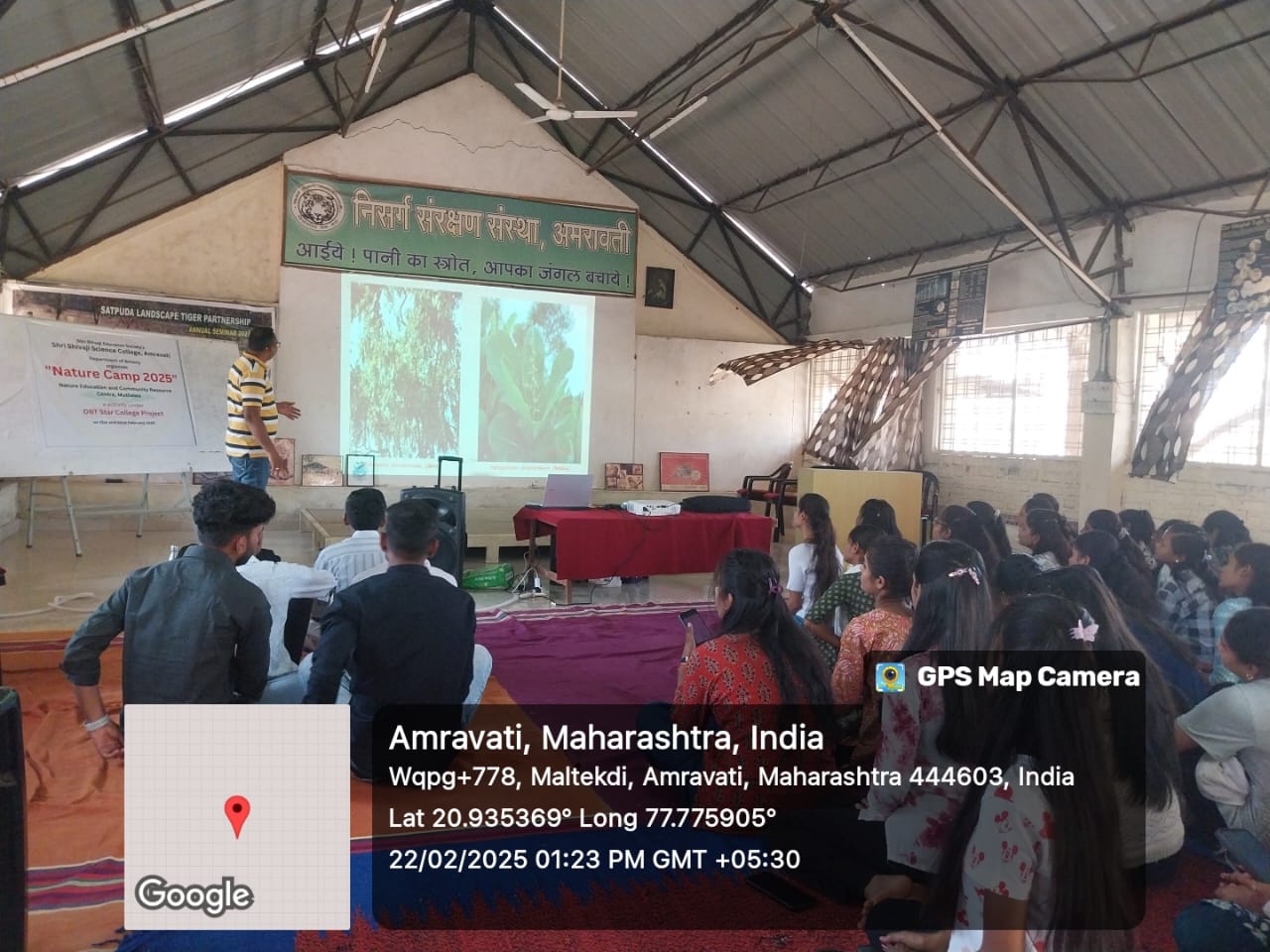 Students Learning at center via ICT