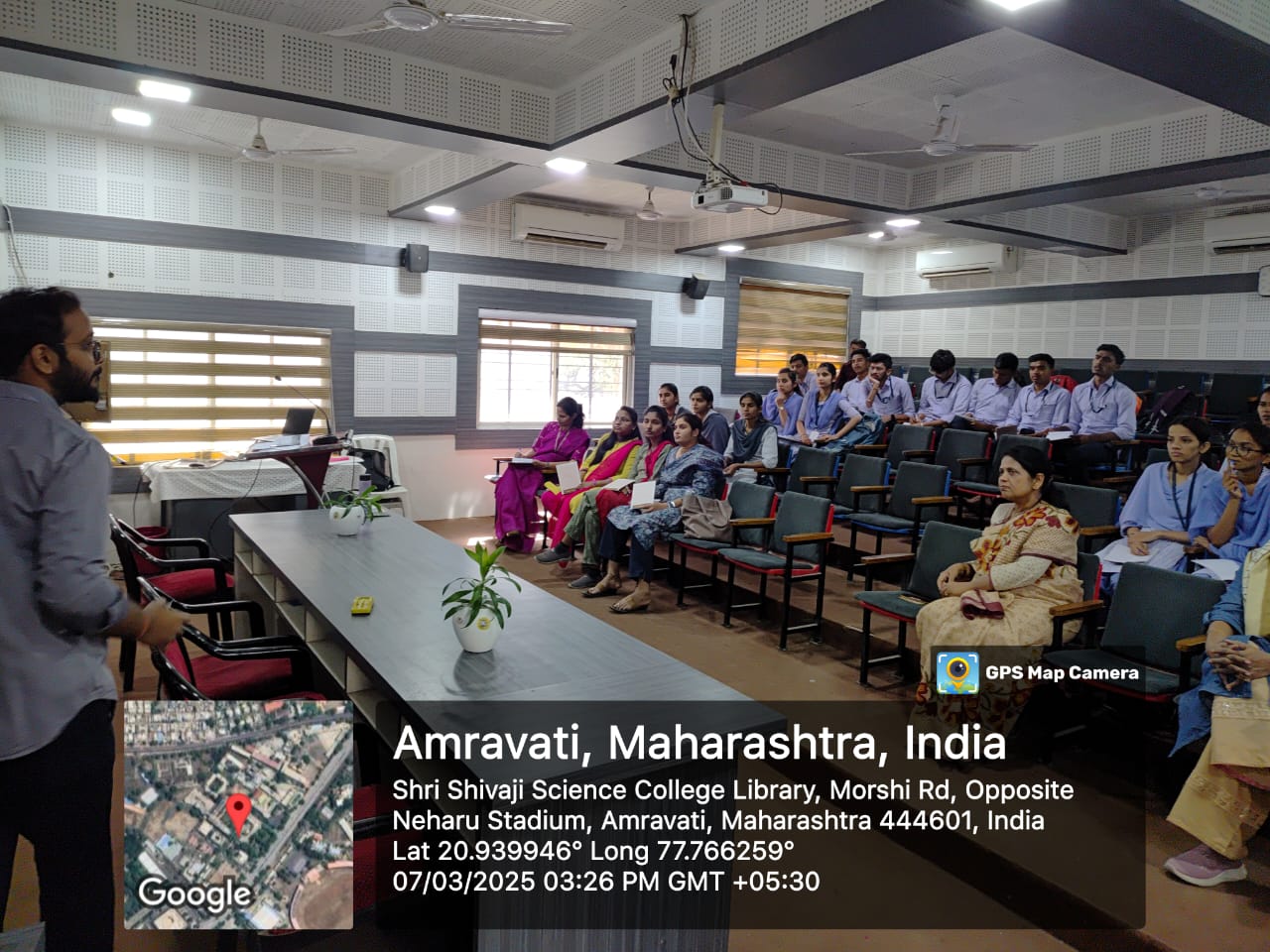 Mr. V. R. Charthad taking hands-on session on statistical problems.