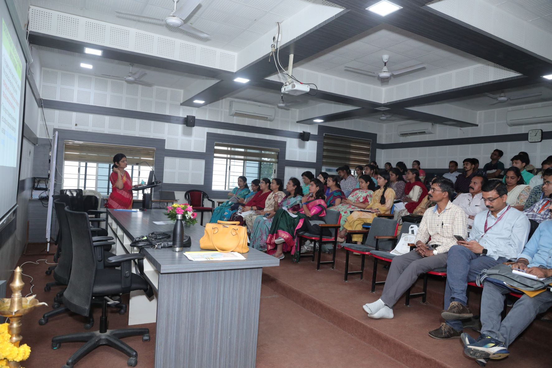 Second technical session was conducted by Dr. Nitisha Patankar madam Director, ENVINZOA, Nagpur Environmental Audit for Educational Institution. 